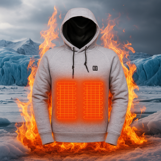 HeatPro Flex Hoodie - Beheizter Winter Pullover